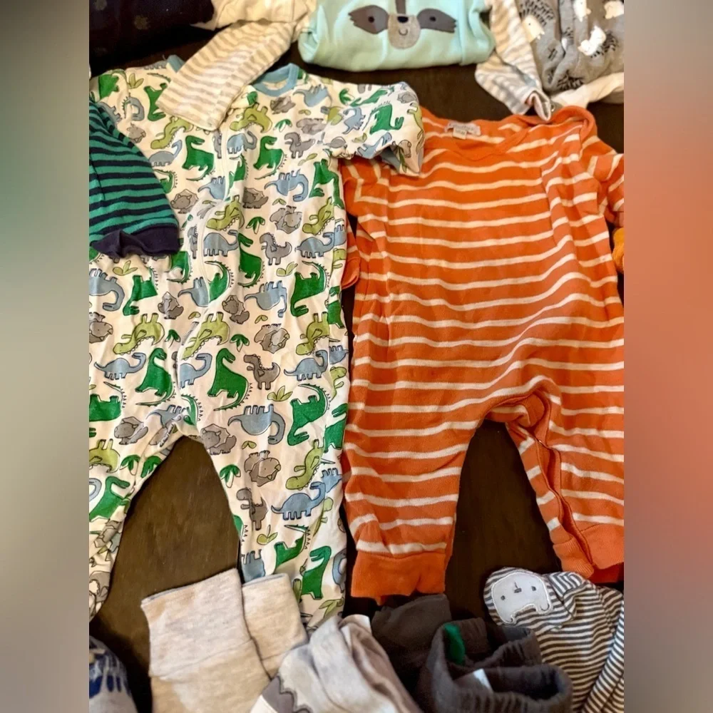 Baby Boy 3-6M Clothing Lot & Halloween Pumpkin Costume - Picture 4 of 10